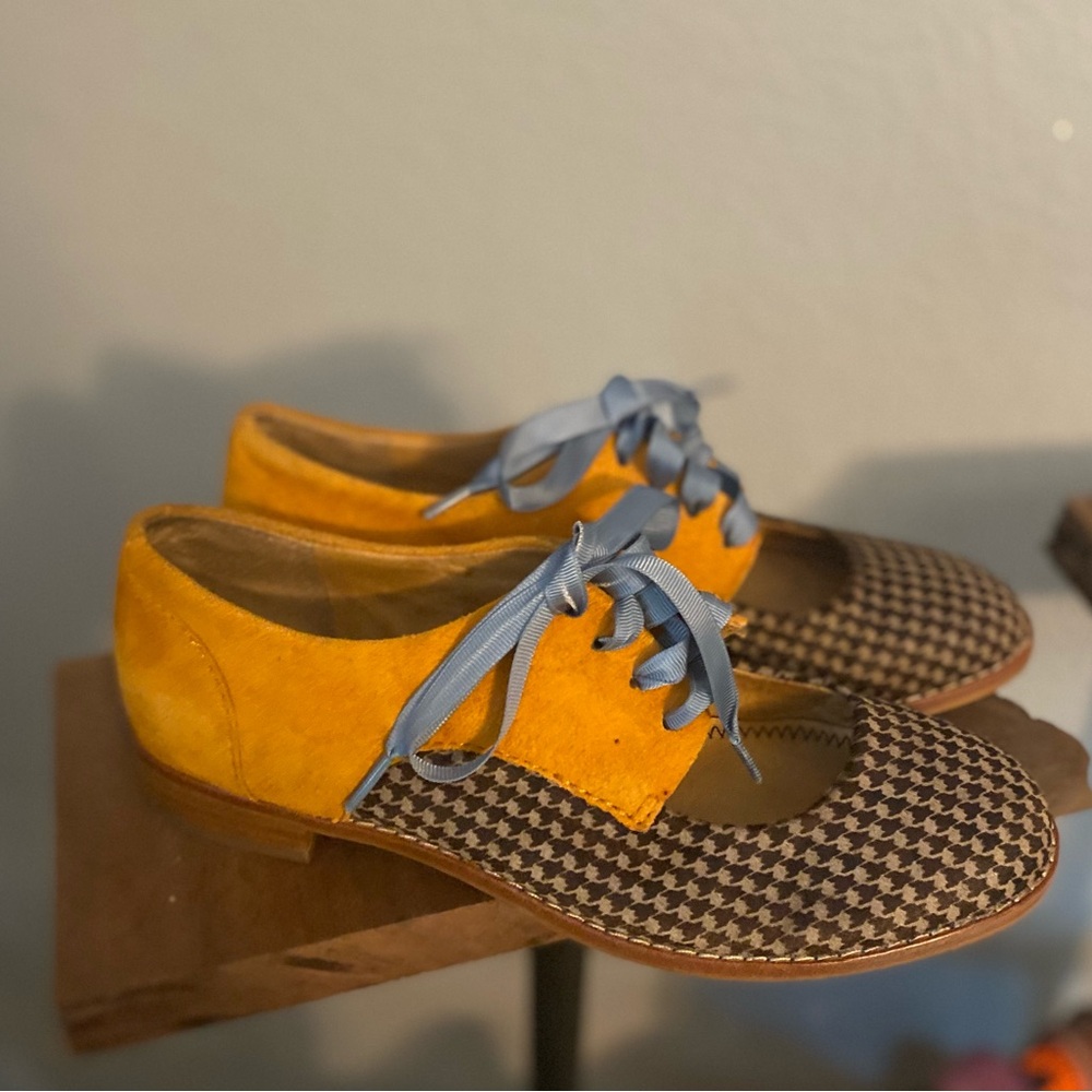 Pilcro and the Letterpress Lace-Up Loafers